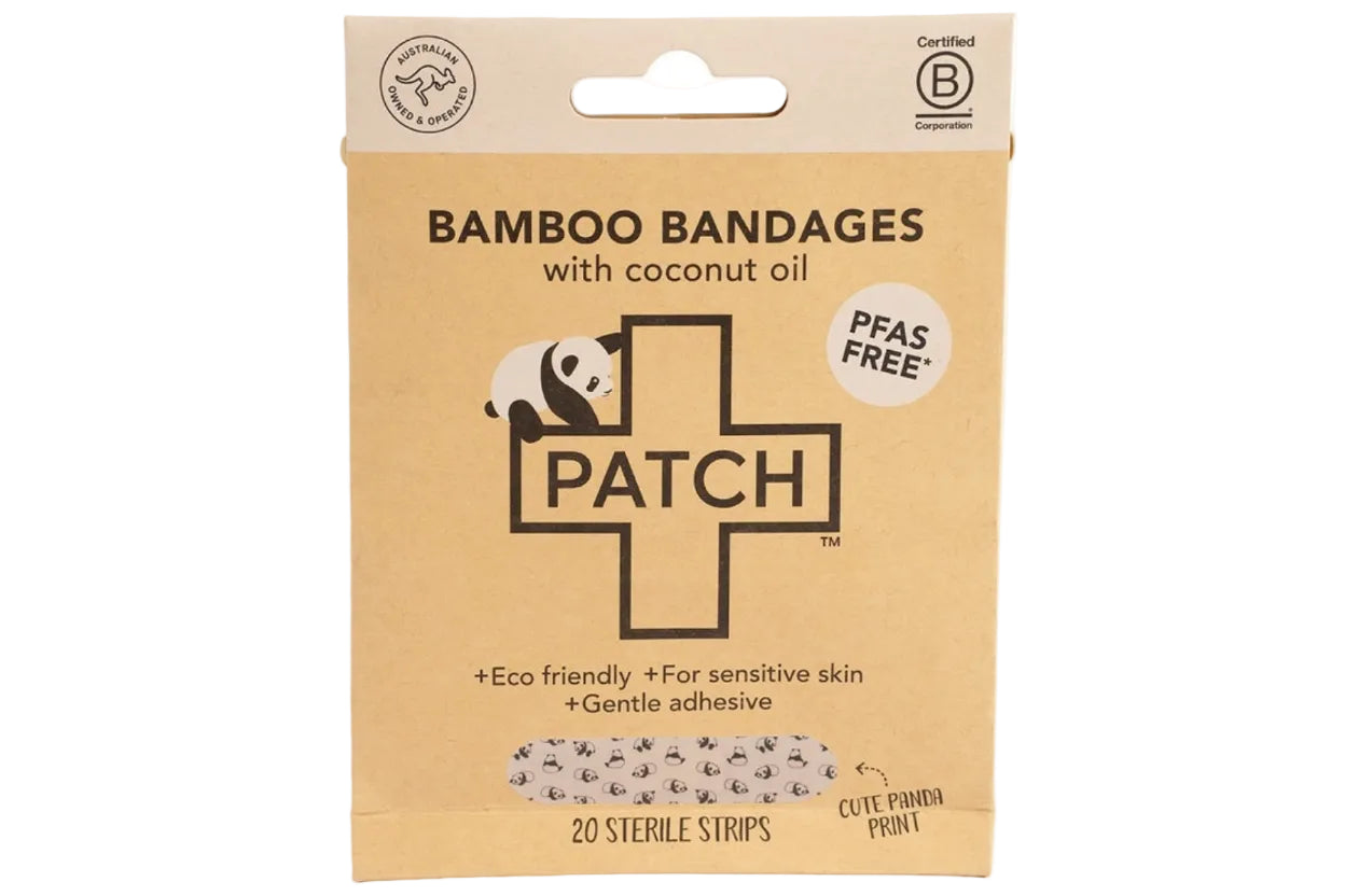 PATCH Adhesive Bandages Panda Coconut Oil · 20pk